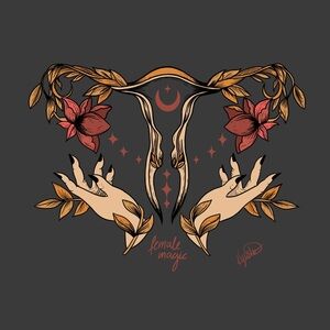 Female magic art print